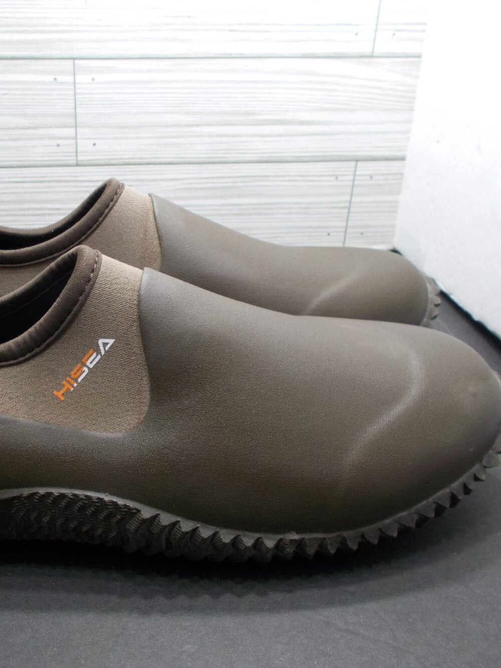 HISEA Low Top Rain Boots Neoprene Waterproof Slip-On Shoes Size 11.5